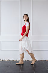 EVENING TALE KNIT TOP