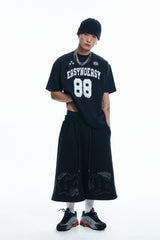 88 Football Short Sleeve T-Shirt - BLACK