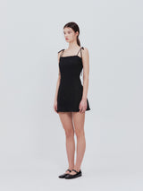レースフリルミニドレス (Black)