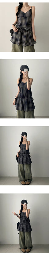 Mack Washing Stripe Diagonal Slot デニムワイドパンツ