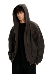 Hooded Utility Work Jacket