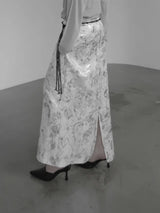 Berryon Flower Long Skirt