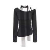 Sheer Mood Slim-Fit Strap T-shirt 233000206