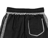 ツキン レース トラック ナイロン ワイド バンディング パンツ