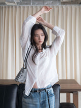 Old Money Sheer Ramie Shirt