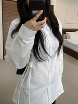 Refine Side Strap Long Sleeve Shirt