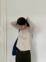 Higet Peach Fuzz Color Basic Long Sleeve Tee