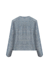 CHERISH TWEED JACKET / SKY BLUE