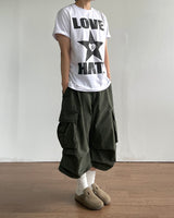 ラスプリント半袖Tシャツ