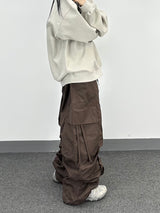 shirring strap cargo pants