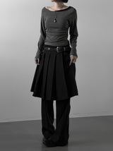 シェリーレイヤードボートネックTシャツ