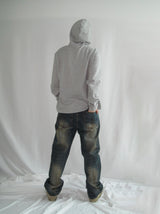 Vintage Oil Denim Washing Pants