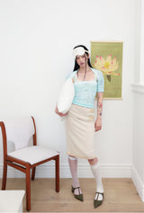[香] Floral Lace Sleeveless & Bolero SET (Mint)