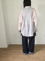 Odd see-through overfit shirt (3color)