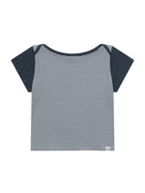 ベーシック エッセンシャル リブ ボートネックトップ(ST BLUE)