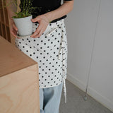 dot half-pocket apron