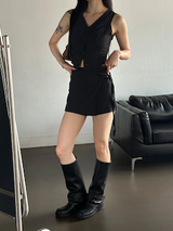 Stripe strap pants