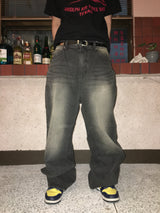 Wide Baggy Denim Pants (2c)