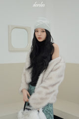 Snow White No Collar Fur Jacket