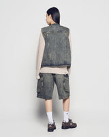 26SS ユーティリティダイイングデニムショートパンツ
