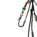 ethnic pin keyring (black)