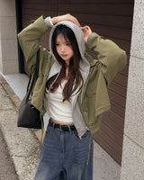 Use cropped field jacket