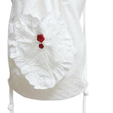 Frill Heart Flower Gym Sack Bag