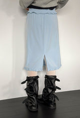 SORBET FRILL MIDI SKIRT