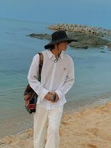 ASCLO Emblem Linen Color Shirt (6color)