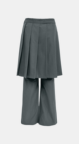 Carry Pleats Skirt Long Pants