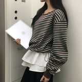 [MADE] Darling, striped one shoulder trainer