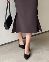 Matune Slit Span Mermaid Skirt