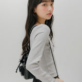 ストライプコンビバートンTシャツ (グレー)
