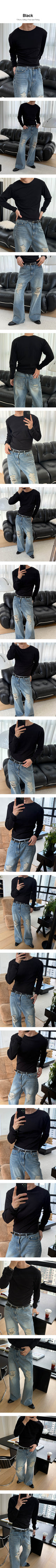 スリムフィットワッフルクロップTシャツ(3color)