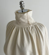 Colb Puff Shirring Button Polar Knit