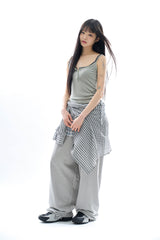 Zelia henley ribbed top