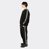 Checkerline Raglan Sweatshirt (Black)