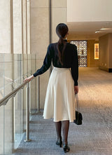 Coco Color Matching Line Tie Knit