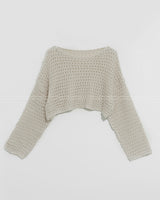 Punching knit & sleeveless set