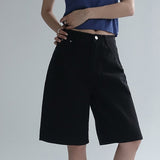 [Made/4 Sizes] [Odin] 5-Inch Bermuda Denim Cotton Half Pants - 6 Colors