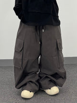 panel big cargo banding pants