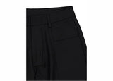 [unisex] ピンタックワイドレザースラックス