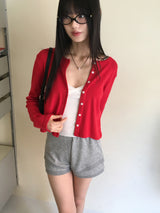 キーレスカラーコンビネーションレースリブビスチェタンクトップ