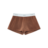 elastic fleece sai shorts