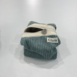 Clam ラウンドポーチ _ コーデュロイドルフィン