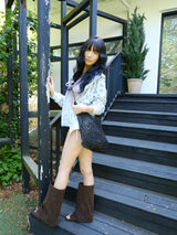 rattan square bag