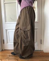 テケンボタンワイドカーゴパンツ