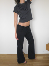 Milly boots cut pants [Black]
