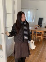 25FW★ [BAONHAUS] テンディボーダーポムマフラー