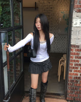 Frill button skirt (2colors)